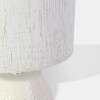 LAMPARA MARFIL C/BASE BEIGE P/MESA 23X35CM Unica
