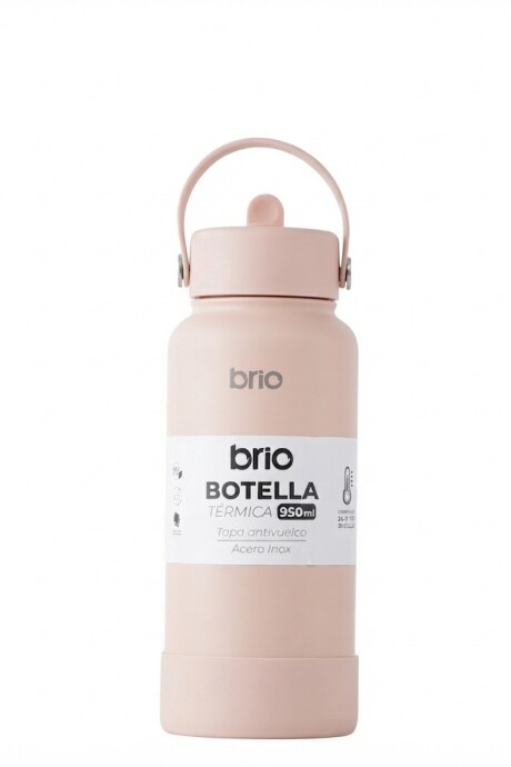 Botella Térmica Brio 950ml Acero Inox Salmón