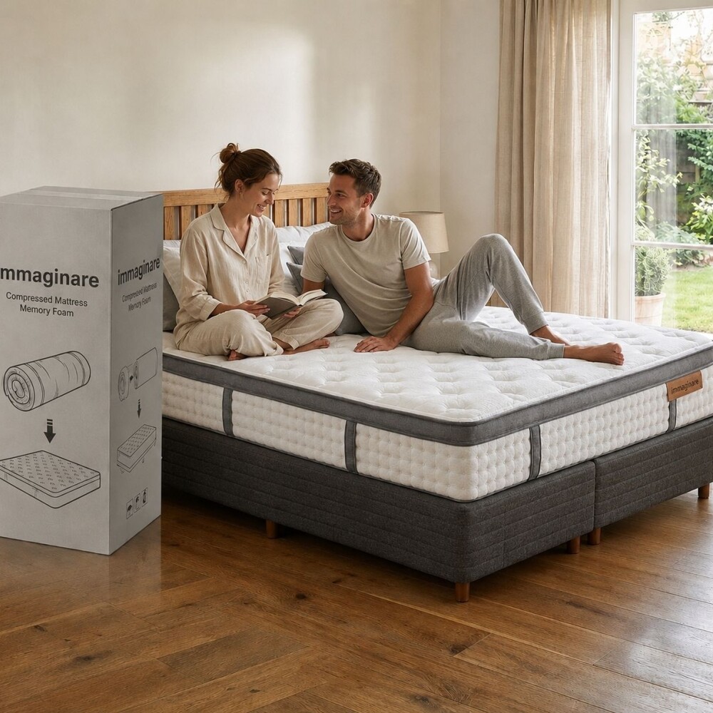 SOMMIER PREMIUM QUEEN EN CAJA DUBAI DORMITORIO HÍBRIDO RESORTES SOMMIER PREMIUM QUEEN EN CAJA DUBAI DORMITORIO HÍBRIDO RESORTES