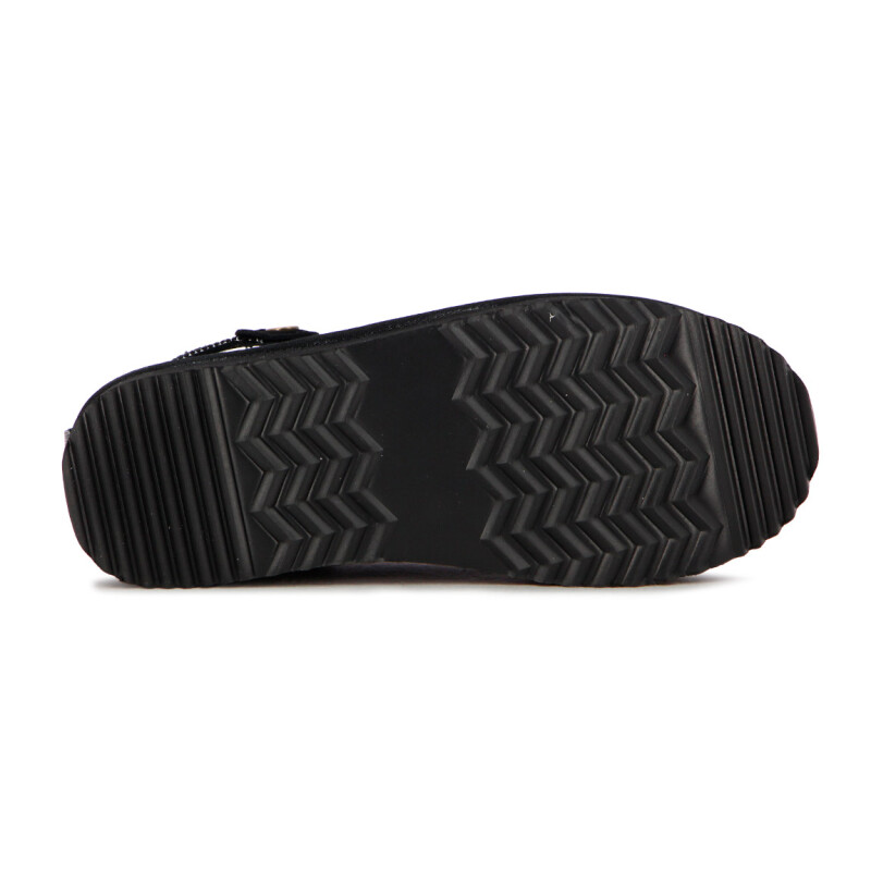 Zapato Country Cuero Mujer Negro