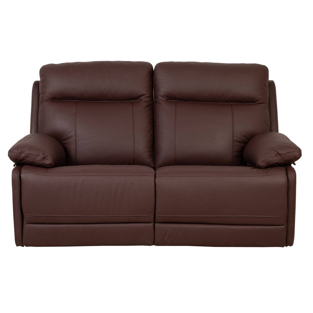 RECLINABLE 2 CUERPOS CUERO MARRON HOSHI MERLOT