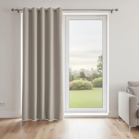 Cortina 100% Blackout 1 paño 135 x 230 BEIGE