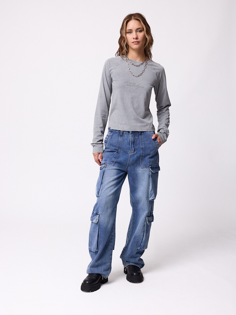 T-SHIRT M/L LEPAN DIXIE Gris