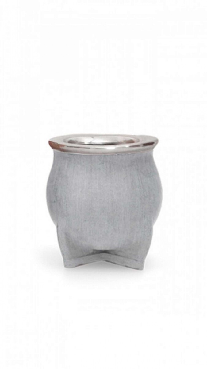 Mate de Cerámica Chico delta - Texturado Ceniza 
