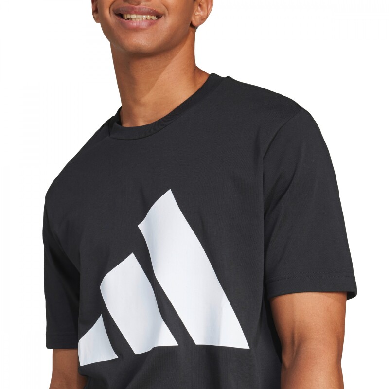Remera Essentials Big Logo de Hombre Negro