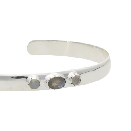 Pulsera Rigida Karvik Labradoritas Plata 925 0