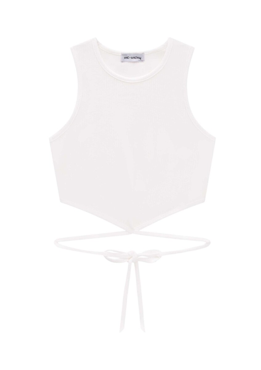 Blusa Sin Mangas - Blanco 