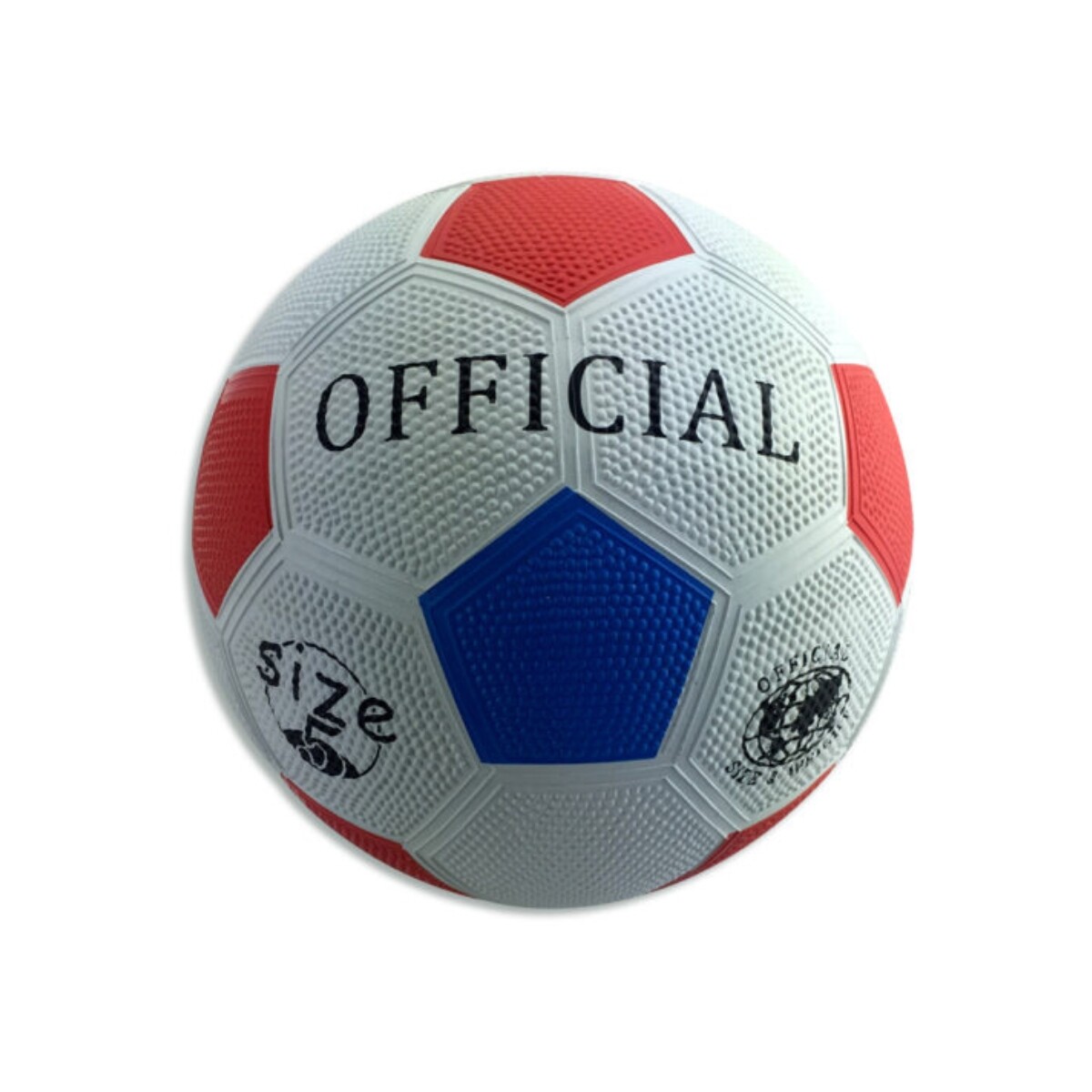 Pelota de Fútbol Oficial N5 Goma - BLANCO-AZUL-ROJO 