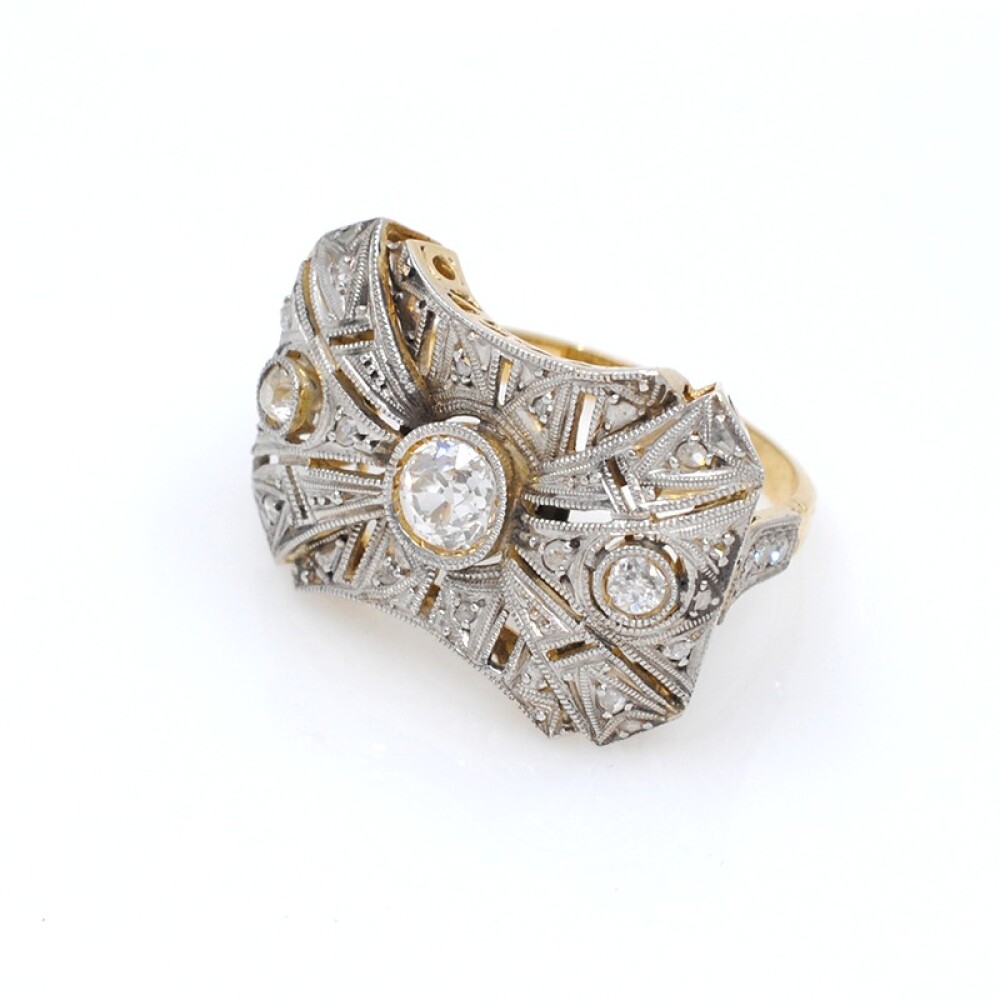 Anillo Oro Blanco 18K Y Brillantes Anillo Oro Blanco 18K Y Brillantes