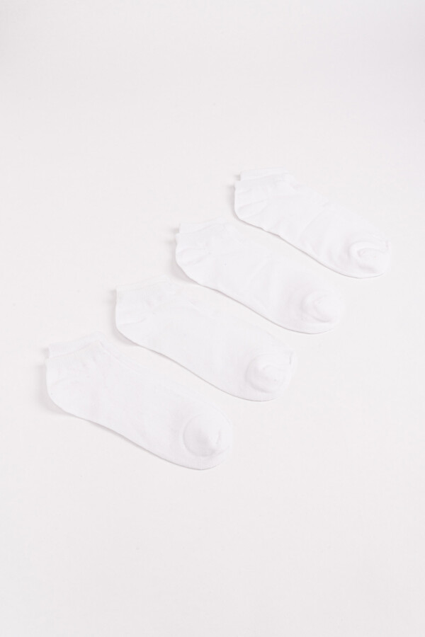 Soquetes pack x4 Blanco