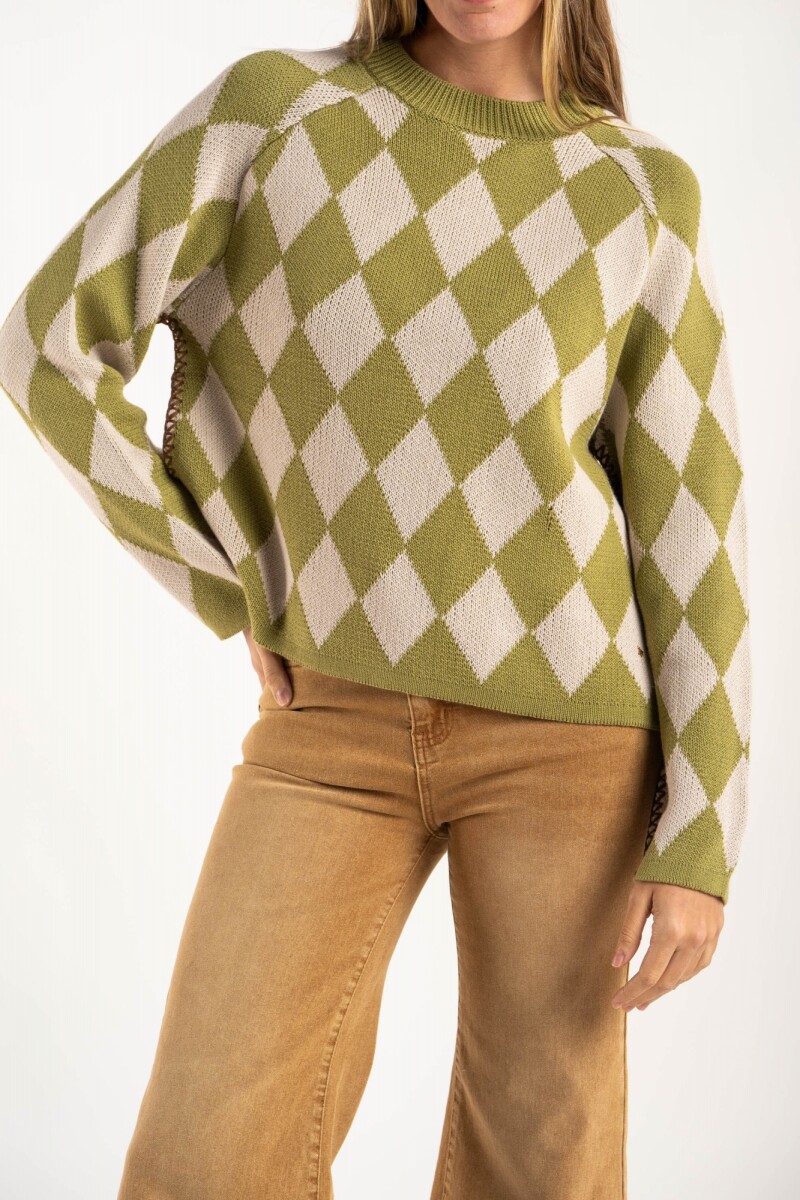 Sweater Rombos Oliva