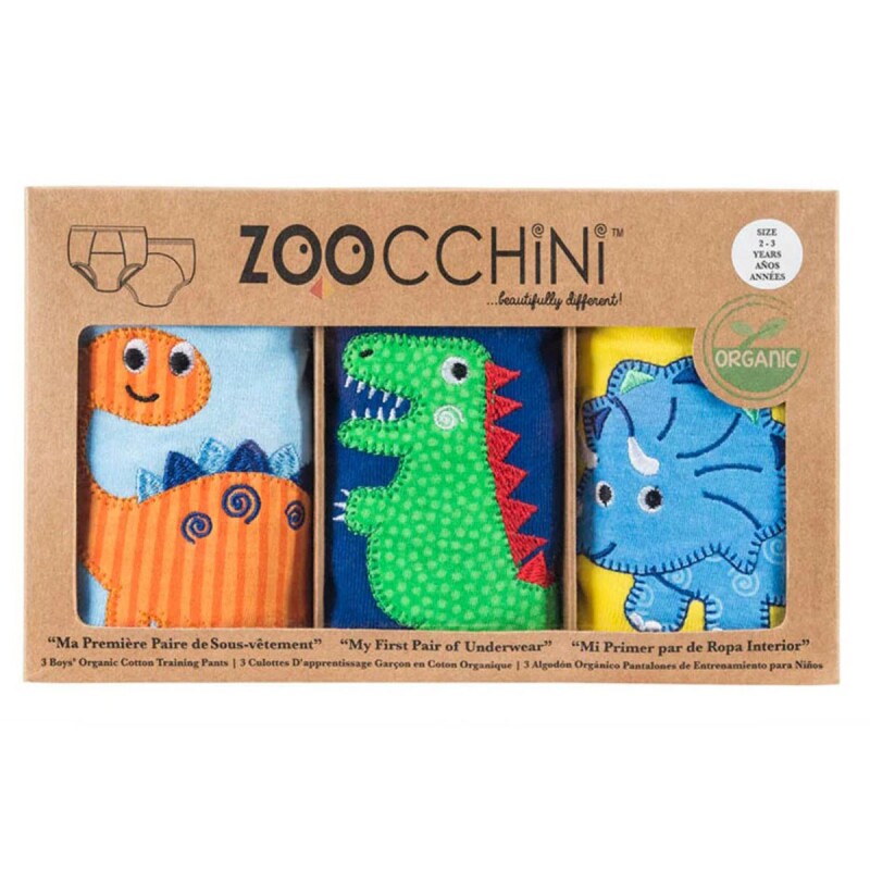 Set x3 de slips absorbentes Dinos 2-3 años Set x3 de slips absorbentes Dinos 2-3 años