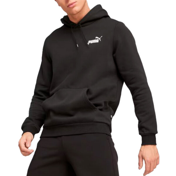 Puma Ess+ 2 Col Small Logo Hoodie Fl Negro