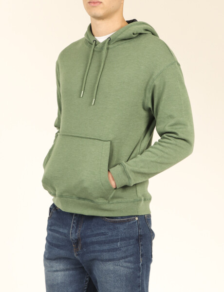 470914 SWEATER CANGURO HARRY Verde Claro Melange