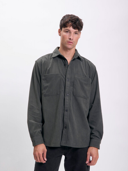 Camisa de pana Verde