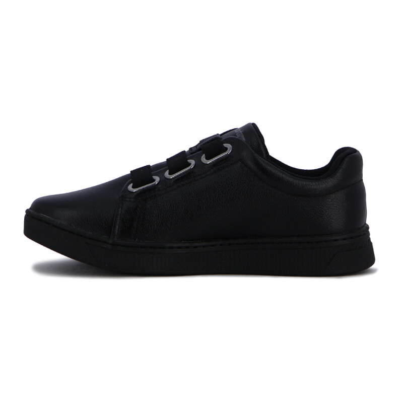 Comfortflex Calzado Deportivo Cordón Elástico Ancho Negro