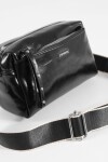 Bandolera basic con cierres negro