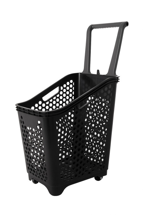 Canasto De Mano Con Ruedas Negro Canasto De Mano Con Ruedas Negro
