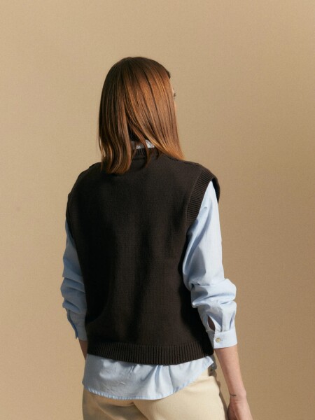 CHALECO ALLIE LIVENSA CHOCOLATE