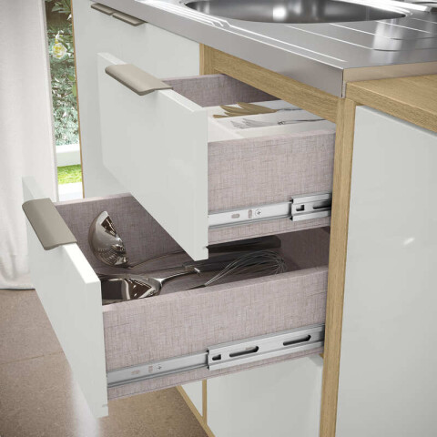 Bajo Mesada Gloria 120 cm de ancho 3 Puertas 2 Cajones Rieles Telescópicos Bajo Mesada Gloria 120 cm de ancho 3 Puertas 2 Cajones Rieles Telescópicos