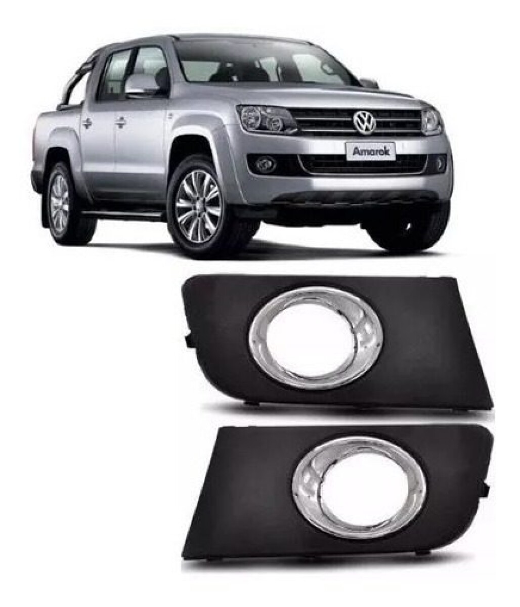 REJILLA DE PARAGOLPE IZQUIERDA AMAROK 13/16 CON CAMINERO / PARA VIRA CROMADA 