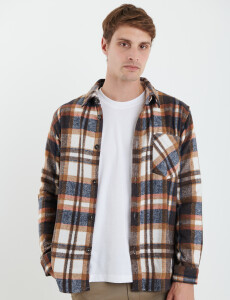 300563 SOBRECAMISA HARRY Azul Oscuro/ladrillo