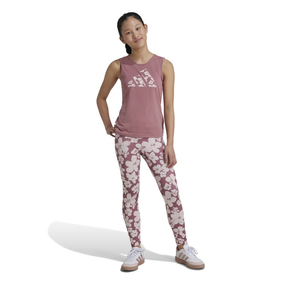 Calza de Niños Adidas Estampada JRS 7/8 Rosado - Beige