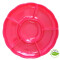 Bandeja Circular Biodegradable para Copetin x3 Un Fucsia