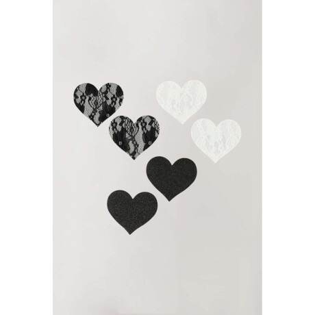 Cubre pezones fantasia 3 pares Negro