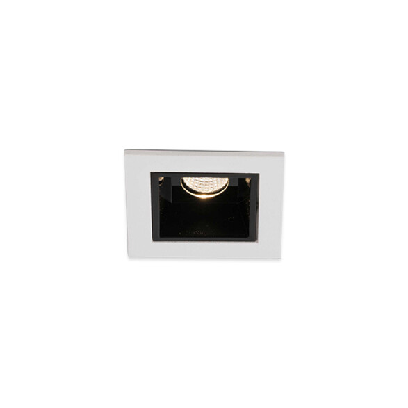 Downlight cuadrado LED blanco 2W 210Lm luz cálida FA2150