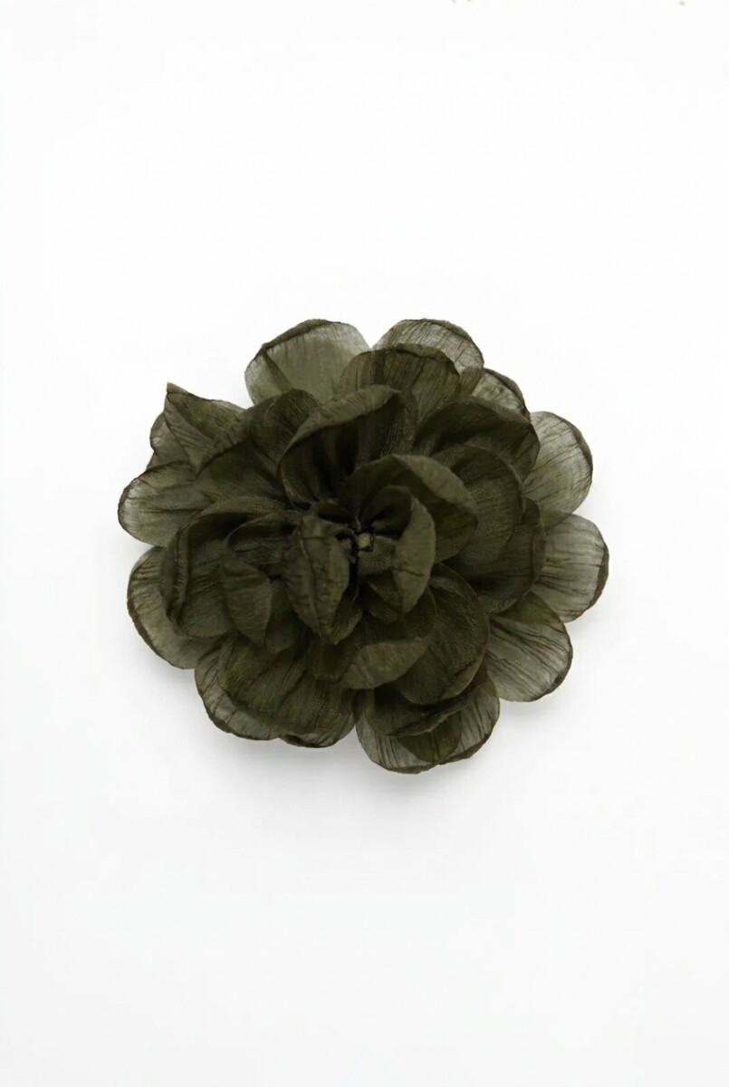 Broche flor - verde 