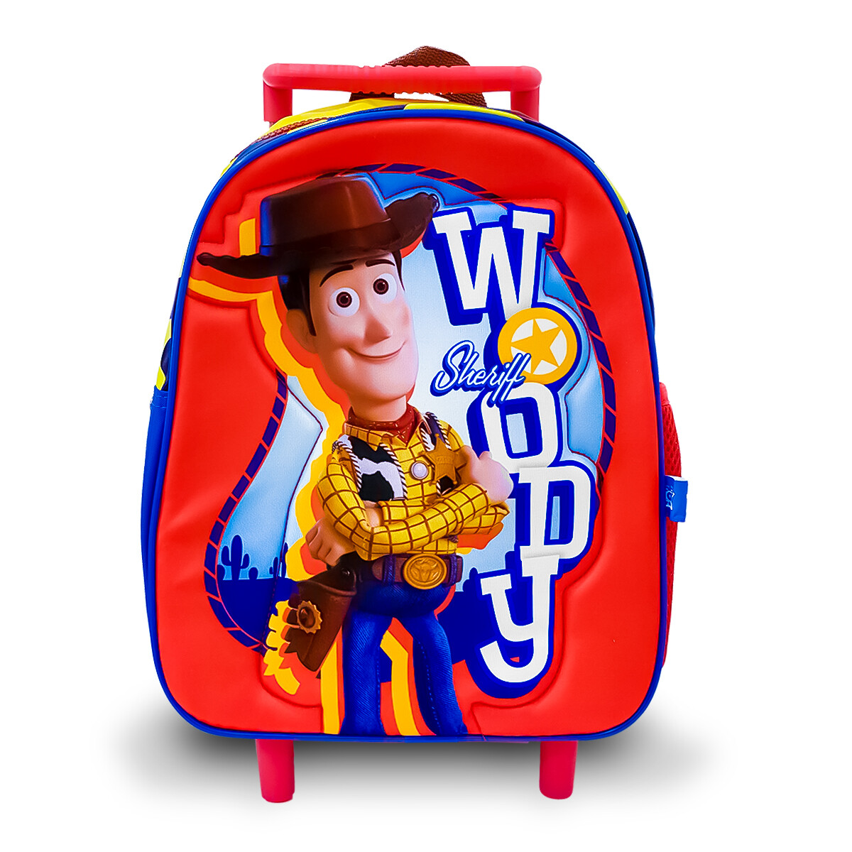 Mochila Escolar Infantil C/Carro Peppa Toy Story Cars - Toy Story Woody 