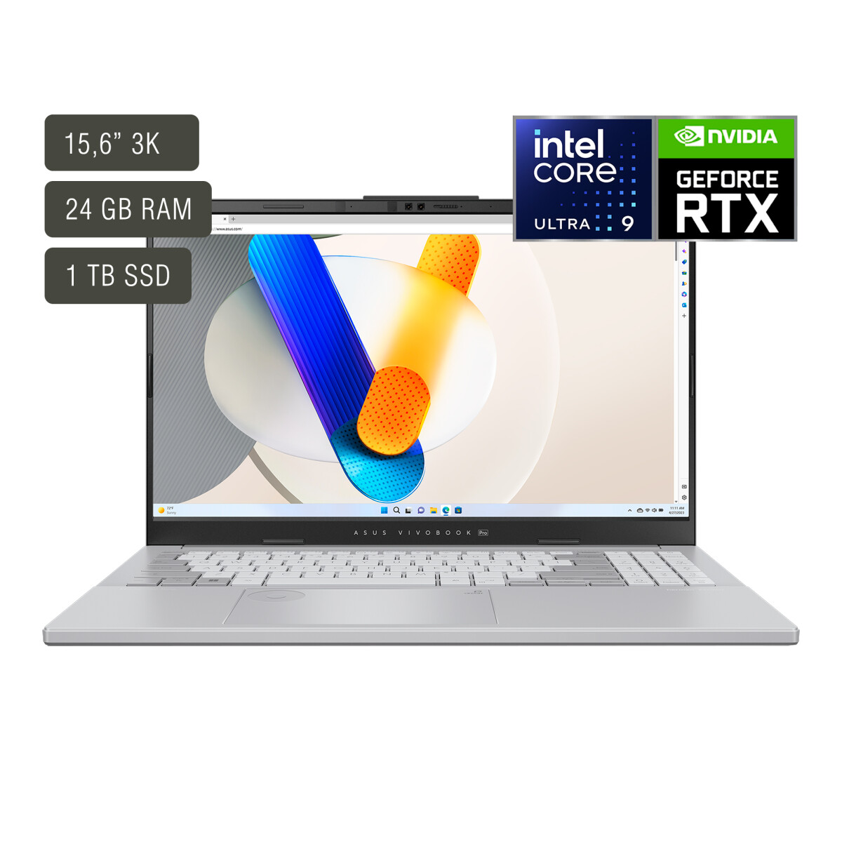Notebook Asus Vivobook 15,6'' Core Ultra 9 24gb 1tb W11 Rtx4060 