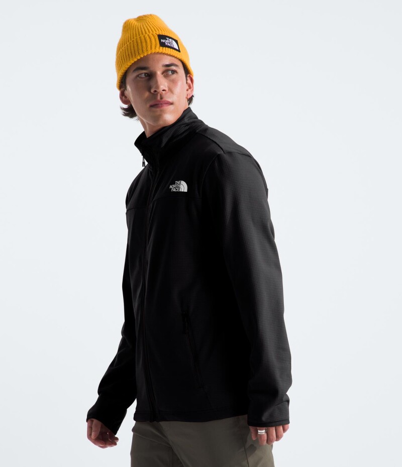 Campera Polar Cedar Trail Grid hombre Tnf Black