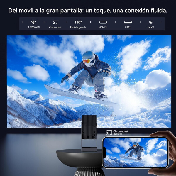 Proyector Wanbo Cube 2 Pro Android 1gb Ram 8gb NEGRO