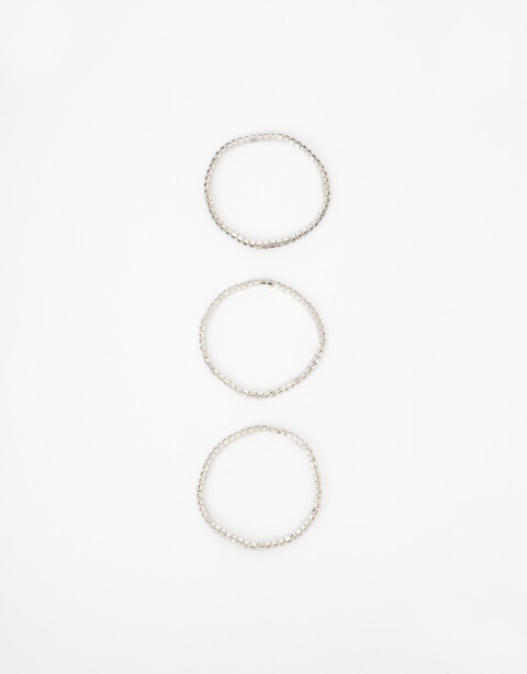 Pulseras Elásticas Sets Strass Set De Pulseras Elásticas Strass - Cristal