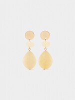 Pendientes Largos Efecto Piedra multicolor