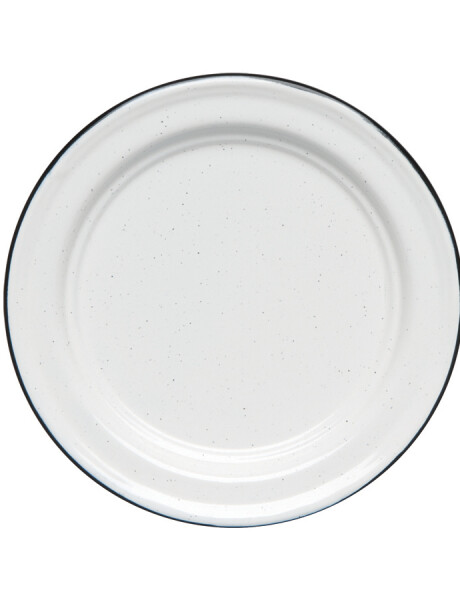 PLATO 32CM ACERO VITRIFICADO BLANCO B/NEGRO CINSA PLATO 32CM ACERO VITRIFICADO BLANCO B/NEGRO CINSA