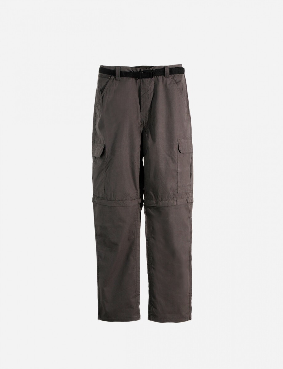 Pantalon de hombre convertible - GRIS OSCURO 