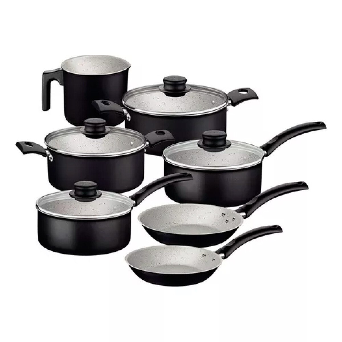 BATERIA COCINA TRAMONTINA - LINZ Negra - 9Pzas -28299/011 - Sin color 