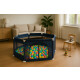 Corral Para Bebe Hexagonal c/pelotas Azul Azul