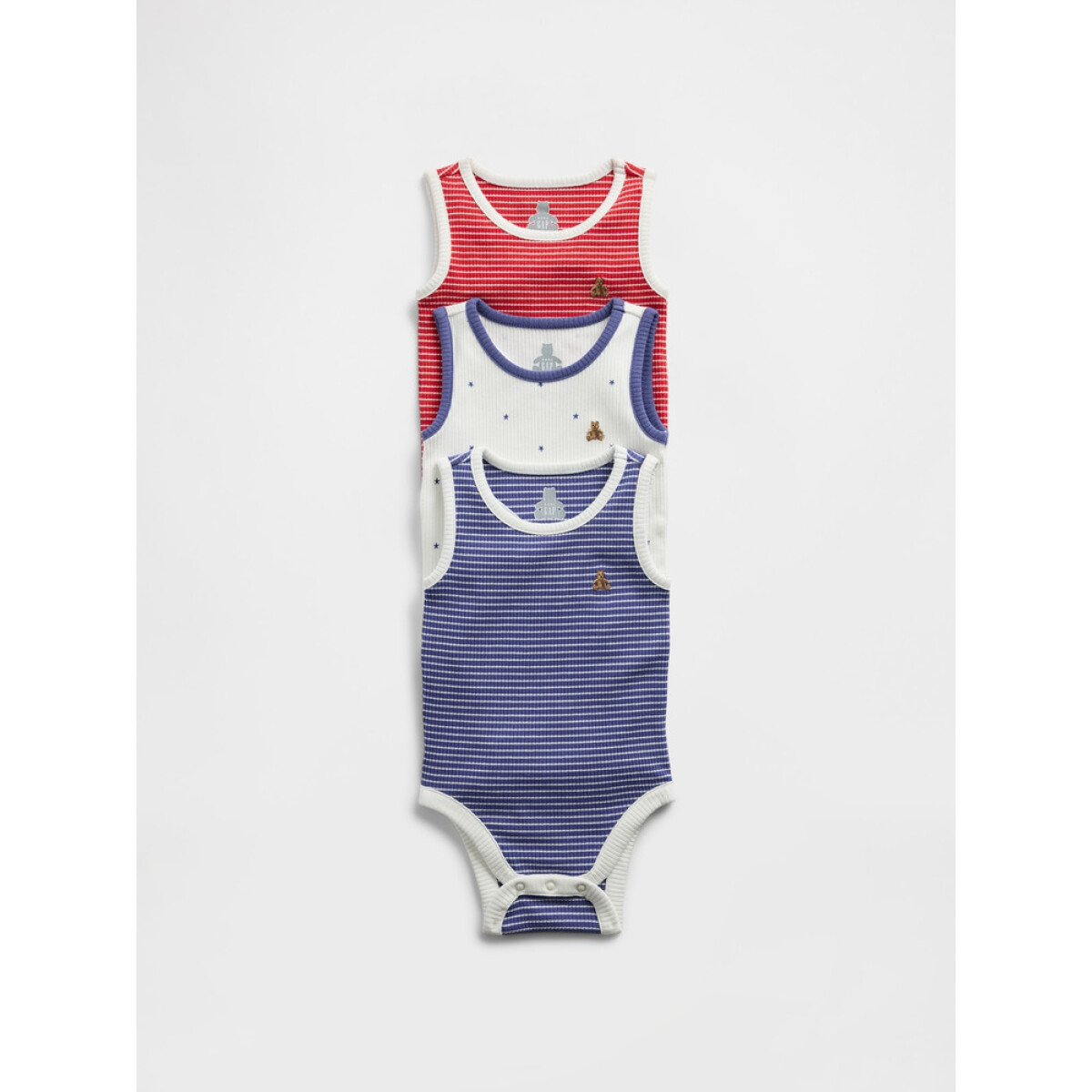 SS RIB 3PK BS - NAVY STRIPE 