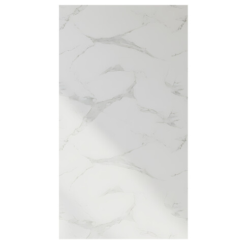 Pack x3 Placa PVC Símil Mármol 2,44x1,22m 3mm Resistente Mármol Blanco Gris Claro 3