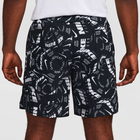 Short Nike Dri-Fit Challenger Aop 7 pulgdas de Hombre Negro