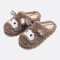 Pantuflas Corderito Varios Colores Marrón