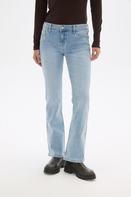 Pantalon Mariela Celeste Claro