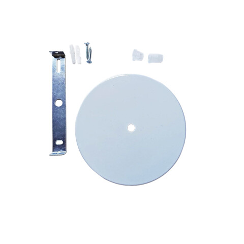 Floron metalico plano blanco Ø120mm IX9589
