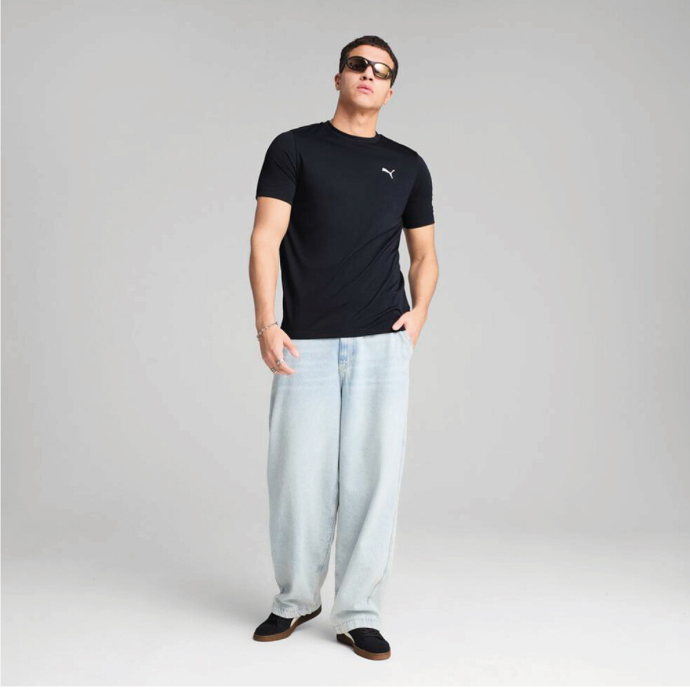 ESS Small Logo Poly Tee New Navy