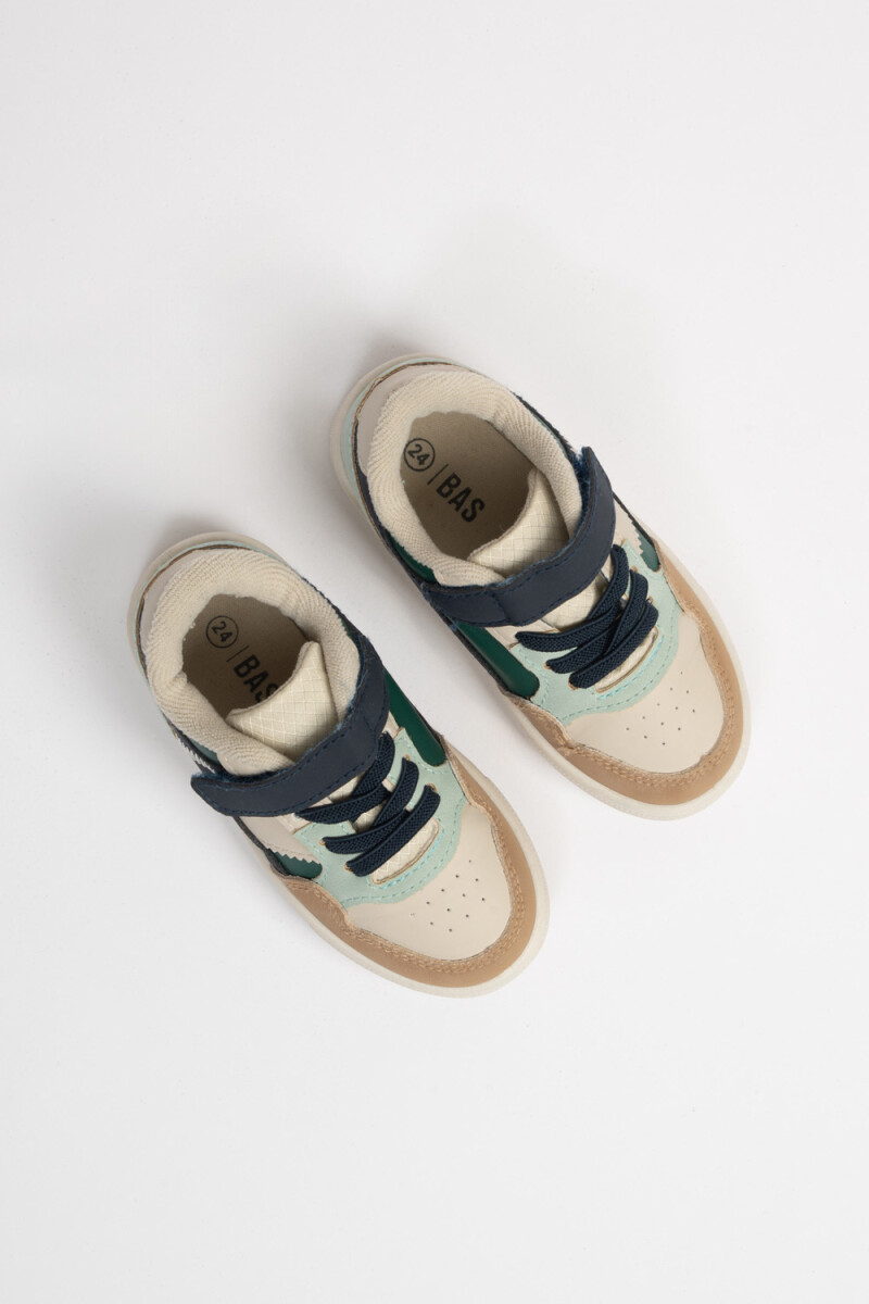 Zapatilla deportiva con velcro Azul