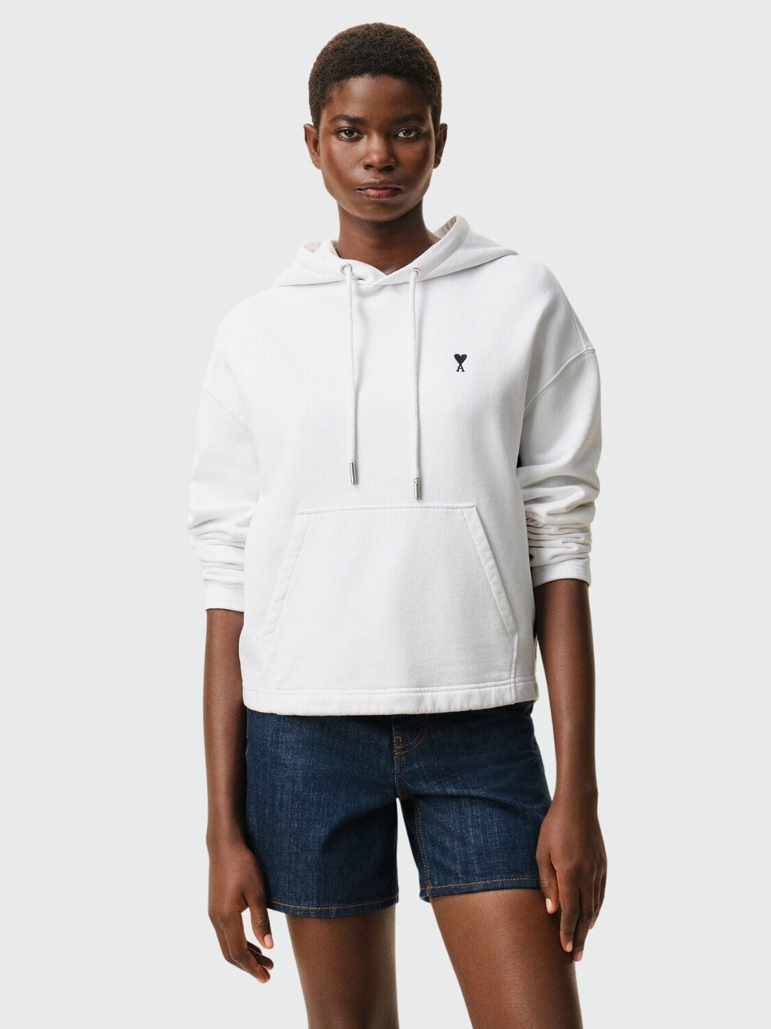 AMI PARIS - Buzo Ami de Cuore Algodón Blanco